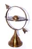 Decorative Brass Zodiac Armillary Sphere, Desktop Globe with Arrow Design, Antique Style Home Decor view 3