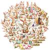 100Pcs Cartoon Easter Bunny Stickers, Waterproof Easter Bunny Sticker for Water Bottle Laptop Phone Cases Planner Skateboard Luggage Party Favor Decor, Ideal for Adults Teens Teacher Rewards C1Z1Y view 1
