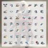 100Pcs Cartoon Shark Stickers, Waterproof Shark Sticker for Water Bottle Laptop Phone Cases Planner Skateboard Luggage Helmet Party Favor Decor, Ideal for Adults Teens Teacher Rewards C136Q view 4