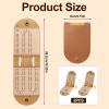 2 Sets Small Cribbage Board Game Set, Portable Travel Foldable PU Leather Mini 2 Track Cribbage Board with 8 Metal Pegs and 2 Storage Slots Accessories Ideal for Family and Friends view 2