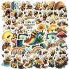 100Pcs Cartoon Bee Stickers, Waterproof Bee Sticker for Water Bottle Laptop Phone Cases Planner Skateboard Luggage Helmet Party Favor Decor, Ideal for Adults Teens Teacher Rewards C117W view 2