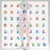 100Pcs Cartoon 3D Cat Stickers, Waterproof 3D Cat Sticker for Water Bottle Laptop Phone Cases Planner Skateboard Luggage Helmet Party Favor Decor, Ideal for Adults Teens Teacher Rewards C1Z2C view 4