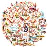100Pcs Cartoon Sugar Glider Stickers, Waterproof Sugar Glider Sticker for Water Bottle Laptop Phone Cases Planner Skateboard Luggage Party Favor Decor, Ideal for Adults Teens Teacher Rewards C1Z4N view 1