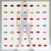100Pcs Cartoon Lip Stickers, Waterproof Lip Sticker for Water Bottle Laptop Phone Cases Planner Skateboard Luggage Helmet Party Favor Decor, Ideal for Adults Teens Teacher Rewards C1423 view 3