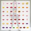 100Pcs Cartoon Lip Stickers, Waterproof Lip Sticker for Water Bottle Laptop Phone Cases Planner Skateboard Luggage Helmet Party Favor Decor, Ideal for Adults Teens Teacher Rewards C1423 view 4