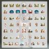 100Pcs Cartoon Fathers Day Stickers, Waterproof Fathers Day Sticker for Water Bottle Laptop Phone Case Planner Skateboard Luggage Helmet Party Favor Decor, Ideal for Adults Teens Teacher Rewards C1Z4M view 4
