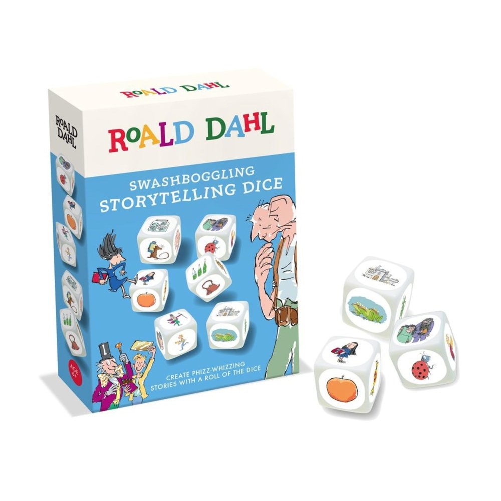 Roald Dahl Swashboggling Creative Storytelling Dice, White
