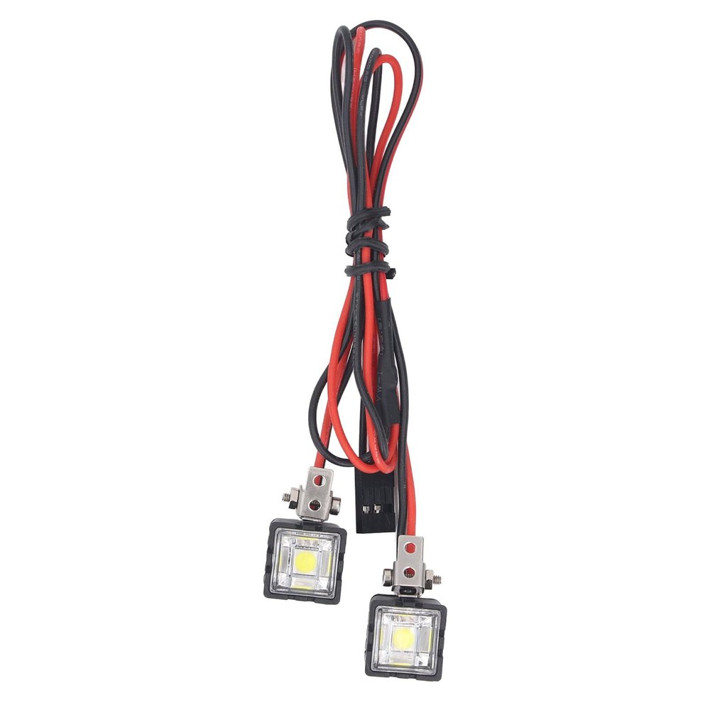 Bright White LED Headlight Kit for 1:10 RC Crawlers , High- RC Car Front Lights Compatible with Axial SCX10, Redcat & More