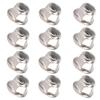 12 Pieces of Wheel Lock Nuts Without Metal Sliding for SCX10 RC Axial, Light and Automobile (Silver) view 4