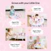 Move2Play 4-in-1 Baby Activity Center | Montessori-Inspired Design | 8 Interactive Toys | Tummy Time, Exersaucer & Toddler Table | Shower Gift | Essential | Must Have for 3, 6, 12 Month Old (Rainbow) view 4