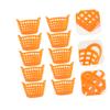 TOBBOMEY Mini Baskets Mini Shopping Basket 10pcs Handheld Plastic for Home Decorations and Easter view 2