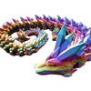 Articulated Crystal Dragon Figurine  Fantasy Desk Fidget for Teens & Adults  Stress Relief & Collectible  3D Printed in Canada view 1