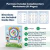 Clock Buddy  Interactive Kids Clock for Learning to Tell Time  Moveable Hands, Dry Erase Surface, Magnets & Lanyard  Includes Worksheets  Fun & Educational Time Teaching Tool for Ages 5+ view 2