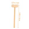 Garneck 12pcs Mini Hammer Toy for Boys and Girls Solid Wood Mallet for Toddlers Fun Pounding Toy for Hand-Eye Coordination view 2