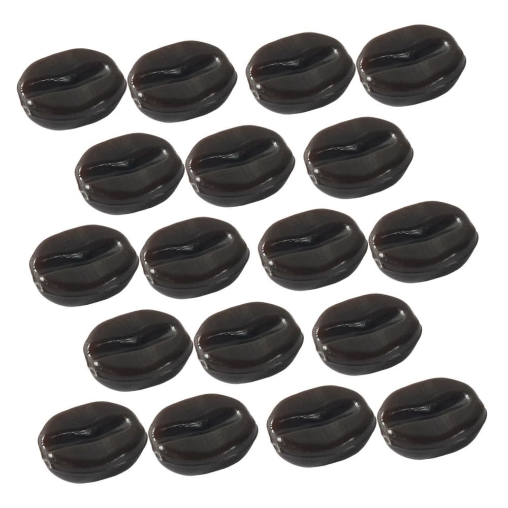 ADOCARN 1pack Artificial Coffee Beans Realistic Fake Coffee Beans for Crafts Home Decoration Photo Props and Restaurant Displays