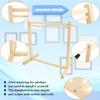 26 Pcs Wood Doll Garment Rack with Wooden Clothes Hanger Mini Wooden Girl Doll Clothes Hanger Organizer Storage Shelf for 18 Inch Girl Doll Clothes Baby Dollhouse (Color Set 1) view 3