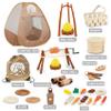 DCMAMA Kids Camping Set with Pop Up Tent - Lightweight Waterproof Kids Camping Toys Kit for Baby Boys Girls Toddlers Children Christmas Birthday Gifts Toys for 3 4 5 6 7 Year Old (AMA005-1-1) view 3