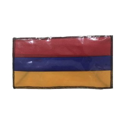 ArmenianVendor Armenian Flag Face Mask, Tricolor Red Blue Orange Design, Handmade Reusable Cloth Mask, Breathable Adjustable Unisex Face Cover