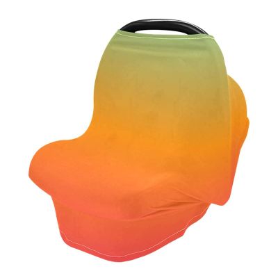 Green Red Gradient High Stretchy Car Seat Cover for Babies Multi Use Carseat Canopy Cover Nursing Cover for Breastfeeding Shower Gifts for Girls Newborn Boys