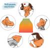 Green Red Gradient High Stretchy Car Seat Cover for Babies Multi Use Carseat Canopy Cover Nursing Cover for Breastfeeding Shower Gifts for Girls Newborn Boys view 3