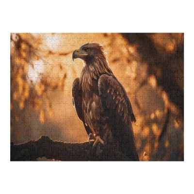 1000 Pieces Puzzles for Adult Jigsaw Puzzle Majestic Bald Eagle Perching On Tree Branch Puzzle Gift for Mom Dad Family Friend Family Activity Games Home Decor Wall Art