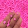Hot Pink Magenta Polymer Clay Flower Sprinkles  NON Edible Fake Sprinkles, Easter Sprinkles, Decoden Funfetti (30 gram bag) view 2