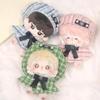 niannyyhouse 10cm 15cm 20cm Plush Doll Clothes Hat Poncho Shawl Sets Dolls Dressup (Blue, 10cm) view 3