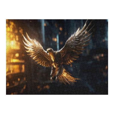1000 Piece Jigsaw Puzzle Eagle with Open Wings Puzzle Puzzle Decompression Challenge Game Puzzle Decompression Parent Games Christmas