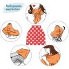 Red Polka Dot High Stretchy Car Seat Cover for Babies Multi Use Carseat Canopy Cover Nursing Cover for Breastfeeding Shower Gifts for Girls Boys Newborn view 3