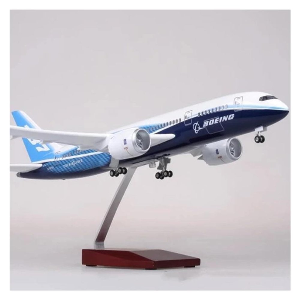 Scale Aircraft 43cm 1:130 for 787 Civil Airliner Aircraft Model Boeing 787 Diecast Resin Airplanes Decorate Office Suitable for Display(No Light)