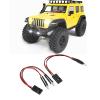 2Pcs LED Light for Axial Scx24 Remote Control Car, White Light, with 4LED, Operating Voltage 5to9V, for Simulation Increase view 2
