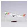 Scale Aircraft 47CM 1:135 for Air Portugal Airbus A330 with Light and Wheels Diecast Resin Airplane Model Decorate Office Suitable for Display(No Light) view 2