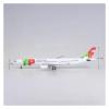 Scale Aircraft 47CM 1:135 for Air Portugal Airbus A330 with Light and Wheels Diecast Resin Airplane Model Decorate Office Suitable for Display(No Light) view 4