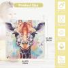 WELLDAY Watercolor Giraffe Baby Washcloths, 3 Pack of Cotton Newborn Washcloths, Extra Soft & Ultra Absorbent Muslin Washcloths Baby, Unisex 12 X 12 in view 3