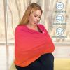 Rose Red Gradient High Stretchy Car Seat Cover for Babies Multi Use Carseat Canopy Cover Nursing Cover for Breastfeeding Baby Stroller Cover for Girls Newborn Boys view 4