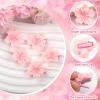 Spring Flower Hair Clips,20Pcs Cherry Blossoms Alligator Clips,Pink Floral Hairgrips for Women,American Sakura Festival Hair Accessories for Girls Children view 3