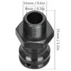 4pcs Aluminum Alloy 17mm Hex 23mm Wheel Extension Adapter Set for 1/8 RC Car Model, Sturdy and Easy Installation, Blue and Black Optional (Black) view 2