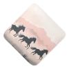 Kigai Muslin Hooded Baby Towel 30x30 Inch Ultra Soft Absorbent Cotton Baby Bath Towel with Hood for Newborn Infant Toddler Horses Running Baby Essentials for Boys Girls view 1