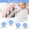 Kigai Muslin Hooded Baby Towel 30x30 Inch Ultra Soft Absorbent Cotton Baby Bath Towel with Hood for Newborn Infant Toddler Horses Running Baby Essentials for Boys Girls view 4