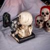 KMHHAG Skull Phone Halloween Props Retro Nostalgic Model Movie Shooting Bar Tabletop Decoration view 3