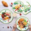 120pcs Garbage Truck Birthday Party Decorations Trash Truck Plates Napkins Green Forks Disposable Tableware Set Waste Management Recycling Rubbish Truck Birthday Party Supplies Serve 24 Guests view 4