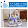 4Pcs Baby Walker Wheels Replacement 2 Inch Rubber Walker Replacement Wheels Strong Load Screw On Blue Color Walker Wheels view 3
