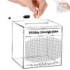 10k Smash Box for Money, Smash Box for Saving Money Box for Cash Saving, Acrylic Clear 10k Savings Challenge Smash Box, Transparent Large Unbreakable Piggy Bank, Must Break to Open view 1
