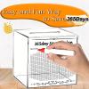 10k Smash Box for Money, Smash Box for Saving Money Box for Cash Saving, Acrylic Clear 10k Savings Challenge Smash Box, Transparent Large Unbreakable Piggy Bank, Must Break to Open view 2