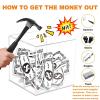 10k Smash Box for Money, Smash Box for Saving Money Box for Cash Saving, Acrylic Clear 10k Savings Challenge Smash Box, Transparent Large Unbreakable Piggy Bank, Must Break to Open view 3