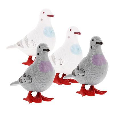 IMIKEYA 4pcs Cartoon Wind Up Pigeon Toys for Boy Girl Boy Girl-Friendly Clockwork Decorative Ornament Fun Toy for Indoor and Outdoor Play Present for