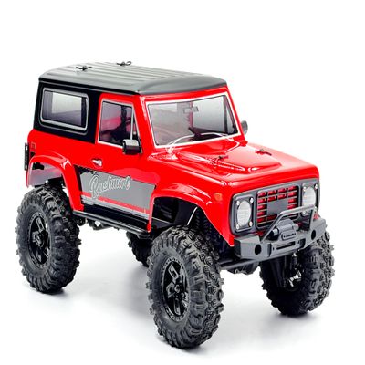 HOBBYPLUS CR-18P V3 Brushless Rushmore in Red - 1/18 Scale RC Truck Crawler with Off-Road RC Trucks Features, Portal Axles & Metal Gears - Ready-to-Run, 2S/3S LiPo Compatible (1810417-V3)