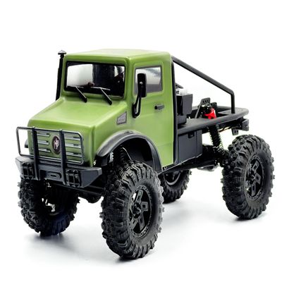 HOBBYPLUS CR-18P V3 Brushless Rushmore in T-Hunter - Matte Green - 1/18 Scale RC Truck Crawler with Off-Road RC Trucks Features, Portal Axles & Metal Gears - RTR, 2S/3S LiPo Compatible (1810418-V3)