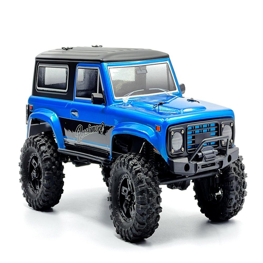 HOBBYPLUS CR-18P V3 Brushless Rushmore in Metallic Cyan - 1/18 Scale RC Truck Crawler with Off-Road RC Trucks Features, Portal Axles & Metal Gears - Ready-to-Run (1810416-V3)