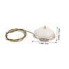 2pcs Dollhouse Ceiling Lamp Miniature Doll House Round Doll House Opening Decoration Window Light Candle Holder Model Lamp Doll House Mini Statues Miniature LED Lights for Models Gogogmee view 2